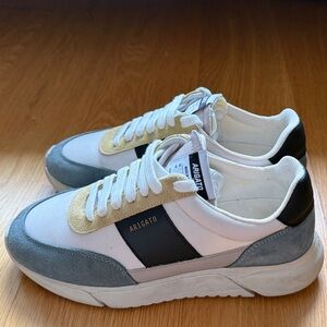 Axel Arigato Genesis Vintage Runner Stylish White, Gray, and Black Sneakers